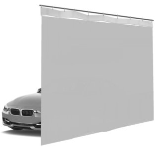 Шторы ПВХ для автомойки сплошные, цвет серый 1м³